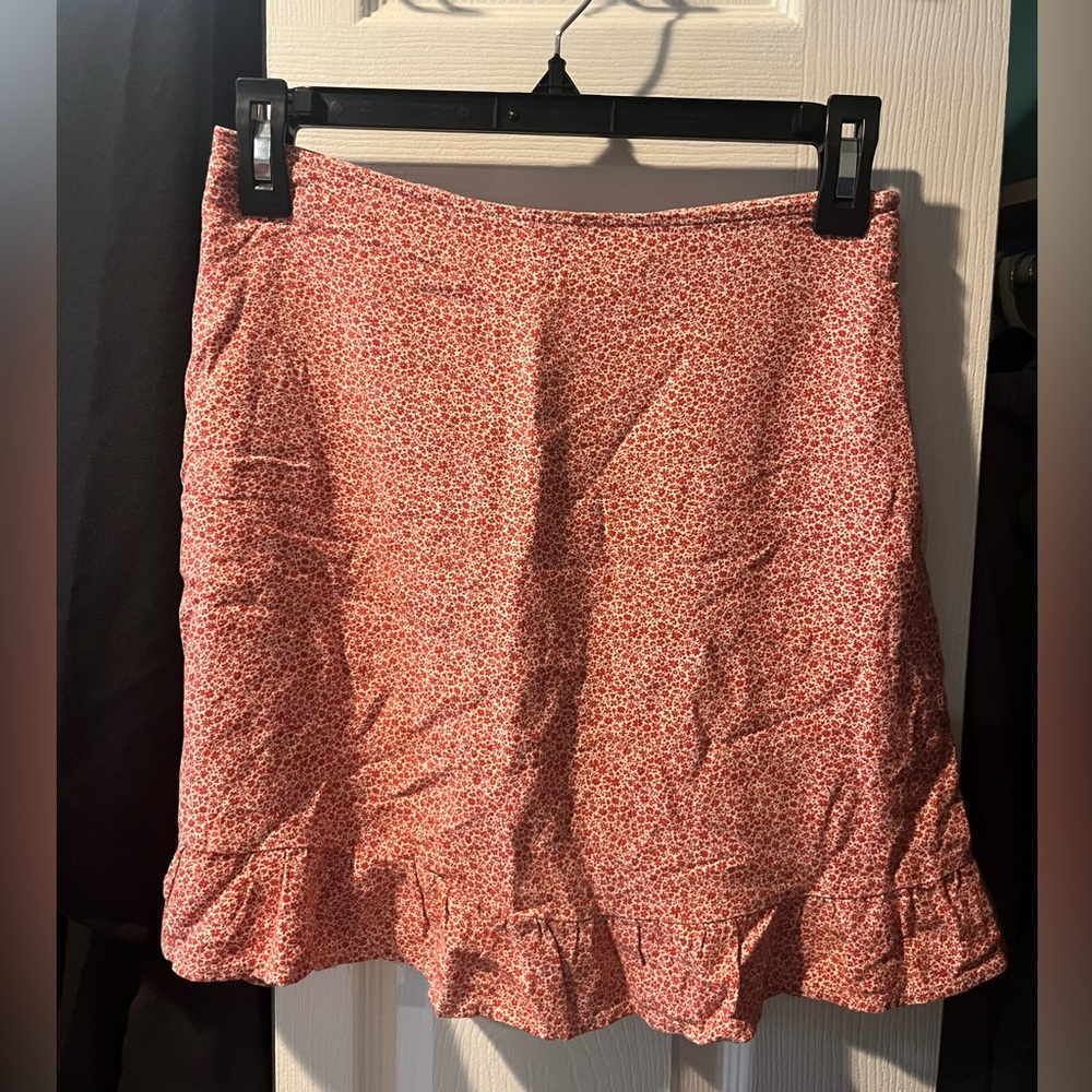 Abercrombie & Fitch Pink Floral Mini Skort